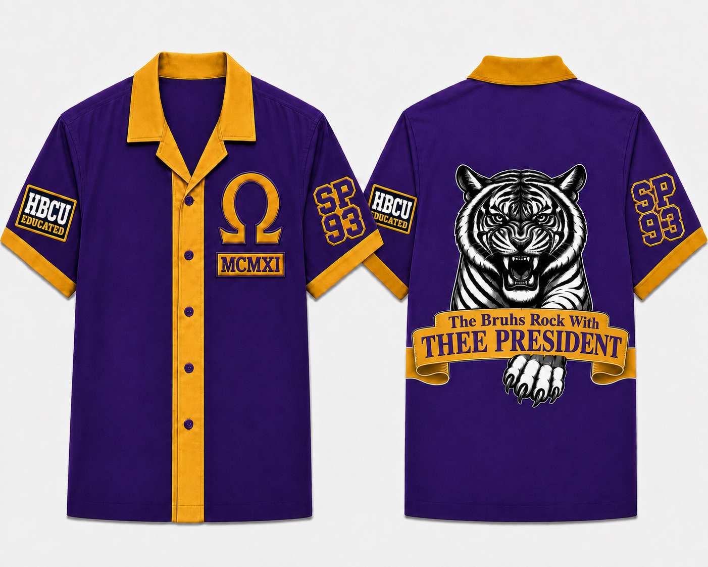 JSU ALUMNI CUSTOM – SPRING 93 1911 Purple & Gold Shirt