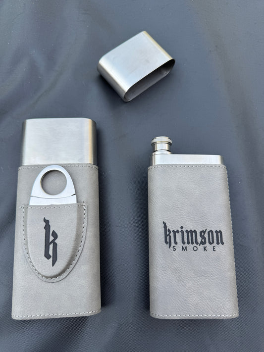 2 CIGAR HOLDER W/ FLASK - KS
