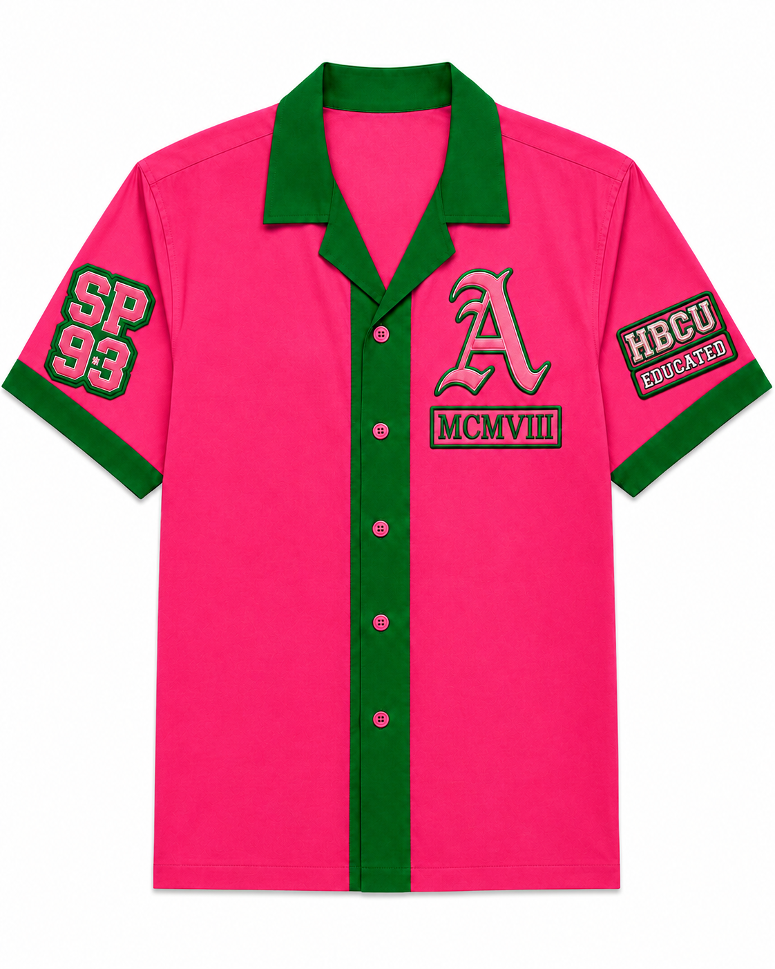 JSU ALUMNI CUSTOM – SPRING 93 1908 Pink & Green Shirt